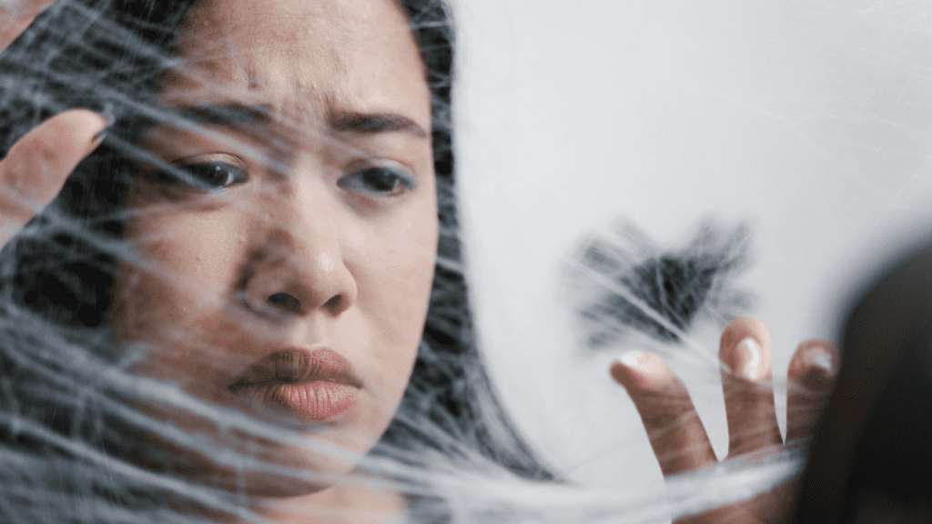 Close-Up Photo of a Helpless Woman Trapped - managing uncertainty