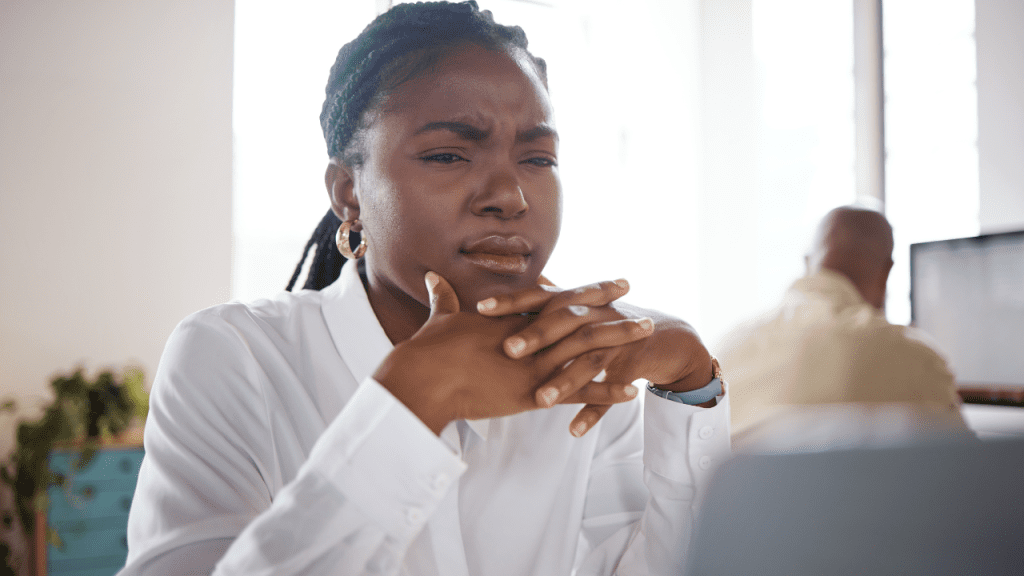 Young woman seeking clarity - managing uncertainty